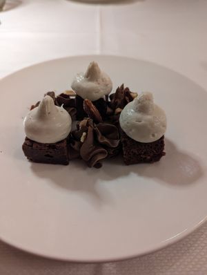 Vegan tasting dessert at L'Evangelista Ristorante & Enoteca in Verona