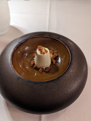 Coconut pannacotta at L'Evangelista Ristorante & Enoteca in Verona