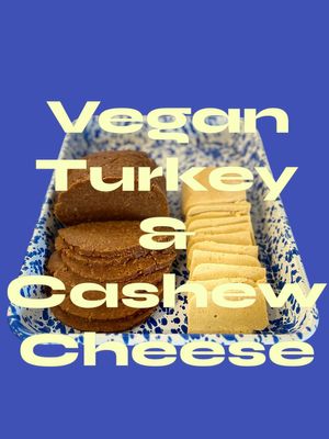 Seitan turkey and cashew cheese at Last Chance Sandwich in Cheticamp