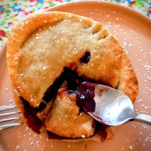 Hot cherry pie. at Pie Me Cafe am Frankenbad in Bonn