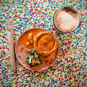 Curry pie. You can add a side of ashed potatoes and salad for a small extra fee but I didn't because I needed room for desert.  😉 at Pie Me Cafe am Frankenbad in Bonn