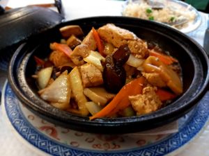 Tofu hot plate at Nova China in Beja