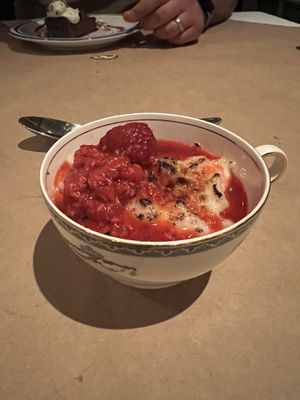 Rice pudding   at The Artichoke Cafe in Albuquerque