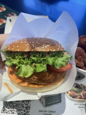 Aloo tikka burger   at Vegan Burger - Dubai Mall in Dubai