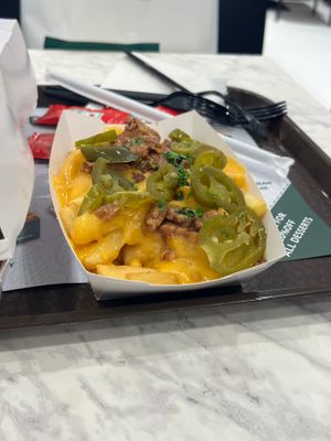 Cheesy fries at Vegan Burger - Dubai Mall in Dubai