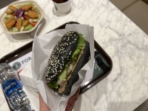 Truffle cheese burger  at Vegan Burger - Dubai Mall in Dubai