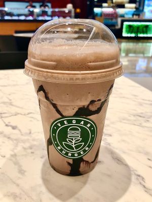 Chocolate coconut milkshake  at Vegan Burger - Dubai Mall in Dubai