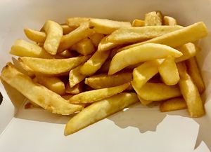 French fries at Vegan Burger - Dubai Mall in Dubai