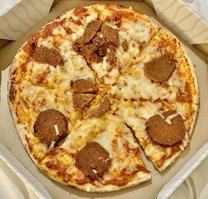 Pepperoni pizza   at Vegan Burger - Dubai Mall in Dubai