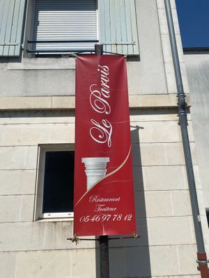 Outside Le Parvis. at Le Parvis in Saintes