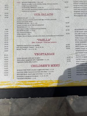 Unfortunately, they are today less vegetarian choices  at Petit San Remo in Mallorca