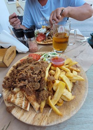 Vegan gyros - immense! at Thraka Grillhouse in Zakynthos