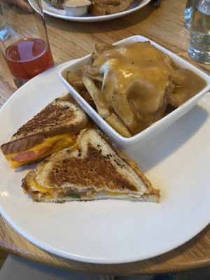 Sandwich and vegan poutine   at Pure Kitchen - Rideau St in Ottawa