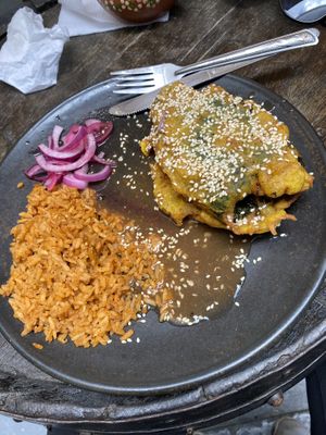 Chile relleno  at Gandul Cocina Vegana Gourmet in Guadalajara