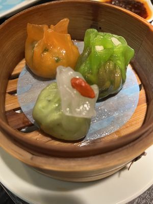 Vegan menu plates #Veganuary at Yauatcha - City in London