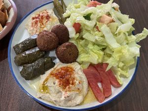 Meza #2 without labneh  at JTS Falafel & Kababs in Corinth