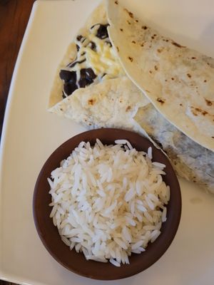 Vegetarian burrito at My Veg in Banos