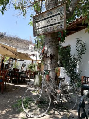 Patio at El Local in Antigua