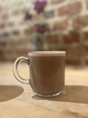 Hot chocolate   at Vegania Desserts in Montreal