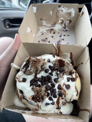 Cookie Monster Roll  at Cinnaholic in Raleigh