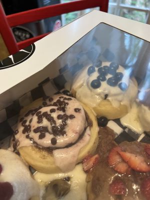 Random rolls from the Baker’s Box  at Cinnaholic in Raleigh