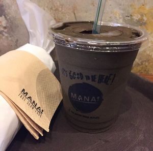 Second time at MANA! Inka shake and Nirvana wrap? I think at MANA! - Soho in Hong Kong Island