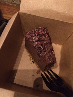 raw chocolate cake! so good! at MANA! - Soho in Hong Kong Island