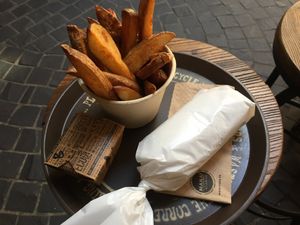 Mana! Ste Flatbread with Potato Fries at MANA! - Soho in Hong Kong Island