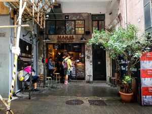 Outside Mana! Fast Slow Food at MANA! - Soho in Hong Kong Island