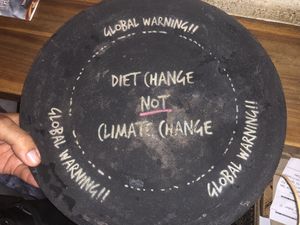 diet change not climate change (: at MANA! - Soho in Hong Kong Island