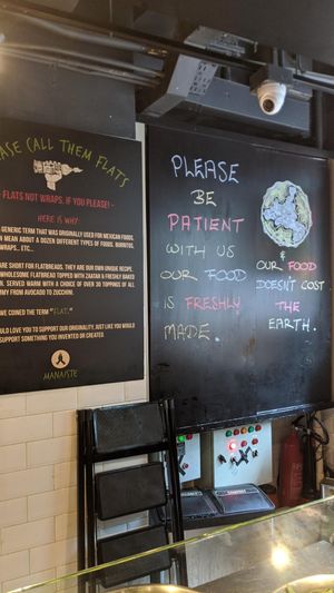 Some of the signage at MANA! - Soho in Hong Kong Island