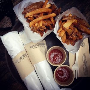 Full wrap with fries  at MANA! - Soho in Hong Kong Island