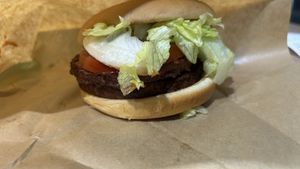 Double Miracle Burger  at Lotteria in Gyeongju