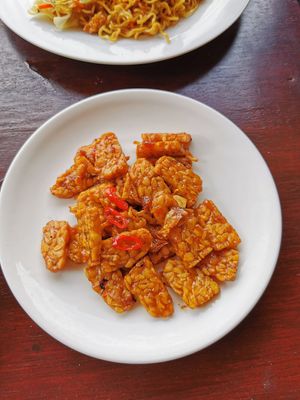 Stir fry Tempeh at Adila Warung and Homestay in Banjar