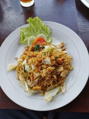Mie Goreng Tempeh/Tofu at Adila Warung and Homestay in Banjar