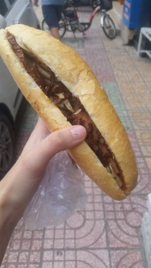 Vegan banh mi, 10,000VND at Chay Banh Mi - Food Cart in Nha Trang