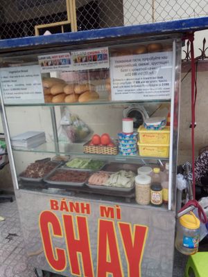 Vegan (+chesse)  food card at Chay Banh Mi - Food Cart in Nha Trang