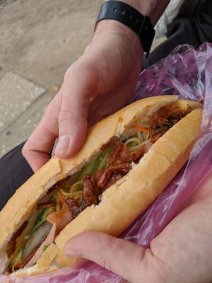The bahn mi at Chay Banh Mi - Food Cart in Nha Trang