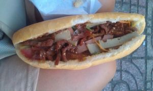 sandwish with mock meat at Chay Banh Mi - Food Cart in Nha Trang