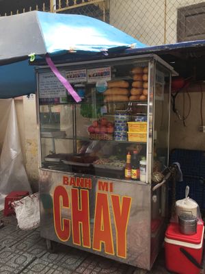Front of stall at Chay Banh Mi - Food Cart in Nha Trang
