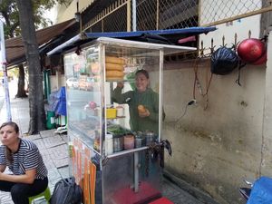 😁🥖✌🏼 at Chay Banh Mi - Food Cart in Nha Trang