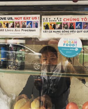 Great vegan food!  at Chay Banh Mi - Food Cart in Nha Trang