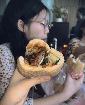 Tasty fillings at Chay Banh Mi - Food Cart in Nha Trang