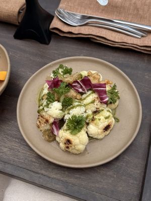 roasted cauliflower   at Vesica in Tulum