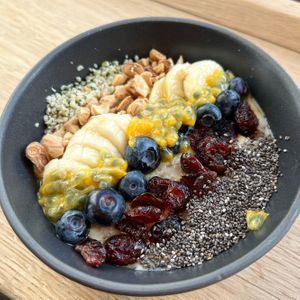 Porridge bowl  at Bistro Verde in Copenhagen