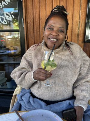 Special creation of Chardonnay and elderflower juice, because my wife asked for a “sweet white wine” 😄   at Bistro Verde in Copenhagen