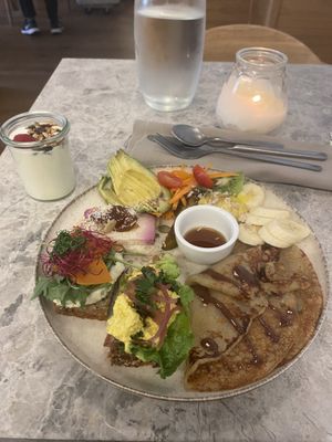 Brunch plate   at Bistro Verde in Copenhagen