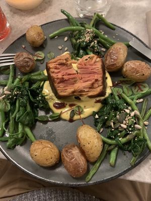 The juice steak with the ‘marbeling'  at Bistro Verde in Copenhagen