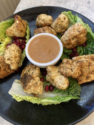 „Chicken“-Tofu Chunks  at Bistro Verde in Copenhagen