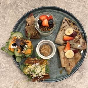 Brunch plate.  at Bistro Verde in Copenhagen